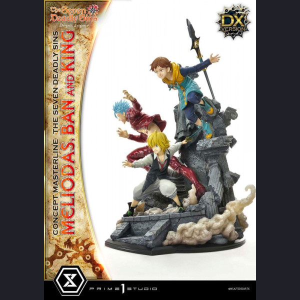 Prime 1 Studio CMNTZ-01 Meliodas, Ban and King - The Seven Deadly Sins