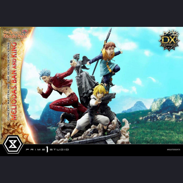 Prime 1 Studio CMNTZ-01 Meliodas, Ban and King - The Seven Deadly Sins