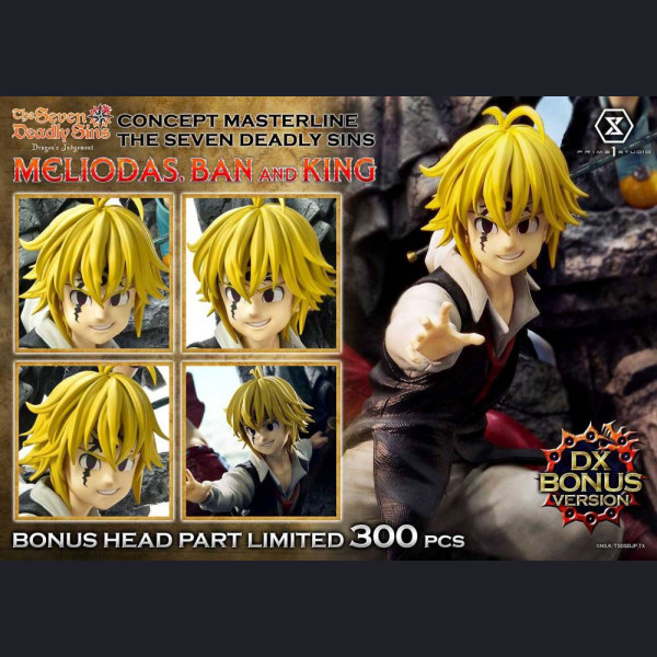 Prime 1 Studio CMNTZ-01 Meliodas, Ban and King - The Seven Deadly Sins