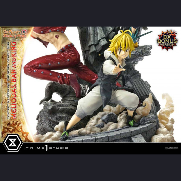 Prime 1 Studio CMNTZ-01 Meliodas, Ban and King - The Seven Deadly Sins