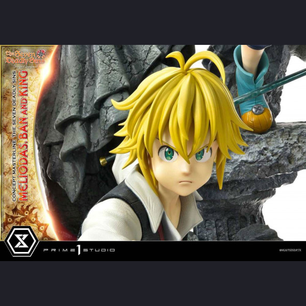 Prime 1 Studio CMNTZ-01 Meliodas, Ban and King - The Seven Deadly Sins