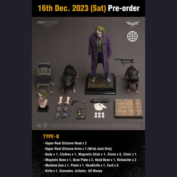 JND STUDIOS KJW001 1/6 Scale THE DARK KNIGHT - The JOKER