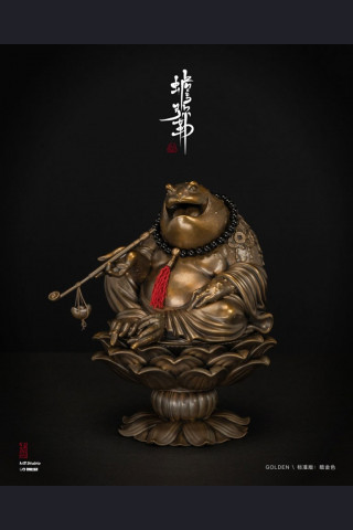 Toad Maitreya Bronze Incense Censer