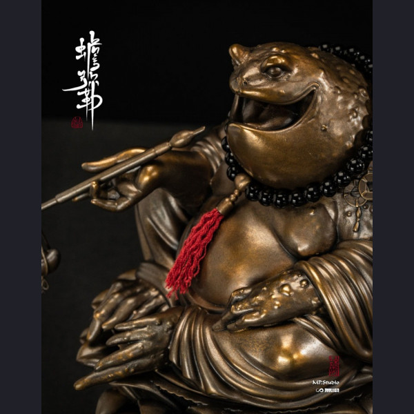 Toad Maitreya Bronze Incense Censer