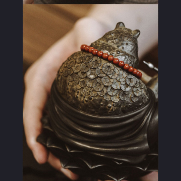 Toad Maitreya Bronze Incense Censer