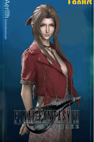 FanArt Aerith Gainsborough – Final Fantasy VII (FF7)