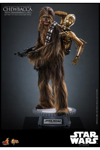 Hot Toys MMS766 1/6 Scale CHEWBACCA™ WITH DISASSEMBLED C-3PO™