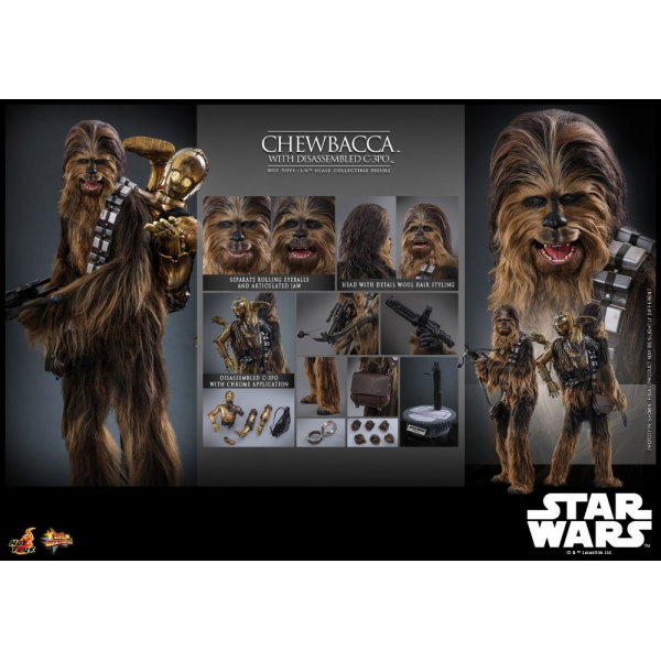 Hot Toys MMS766 1/6 Scale CHEWBACCA™ WITH DISASSEMBLED C-3PO™