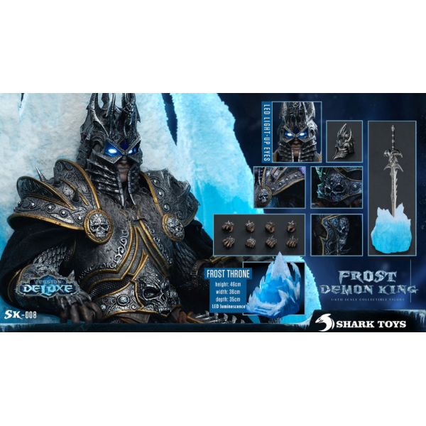 SHARK TOYS 1/6 Frost Demon King (Lich King) Action Figure (SK-007/SK-008)