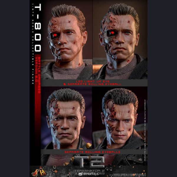 Hot Toys DX46 1/6 Scale T-800 (Battle Damaged Version 2.0)