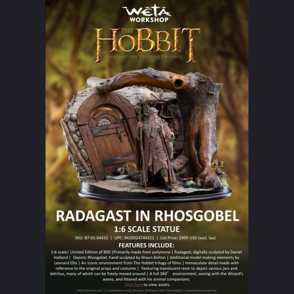 WETA Workshop - Radagast - Lord of The Rings